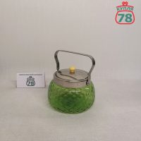 Сахарница зелёное стекло СССР / 2800