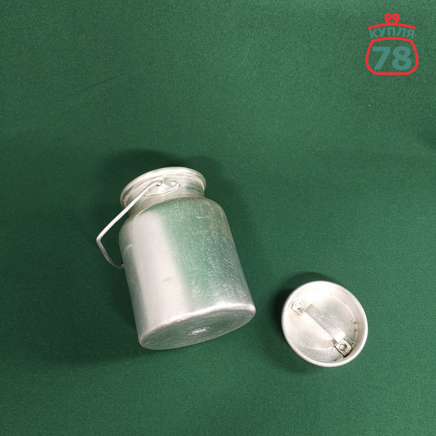 Бидон СССР детский алюминиевый винтаж 0,5 л / 2834 — изображение 3