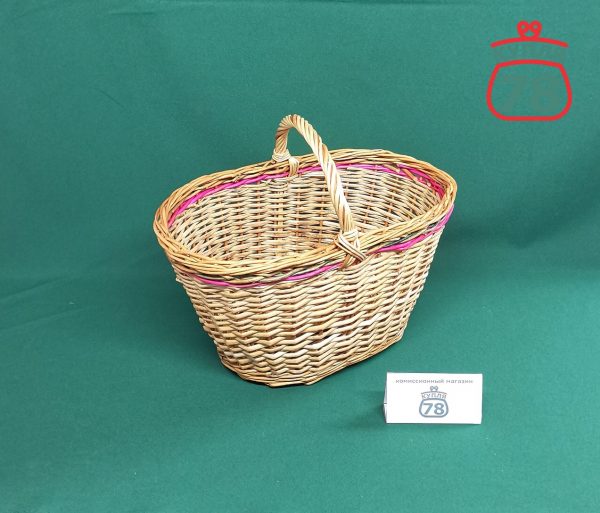 Корзина из лозы для грибов 5 л / 2912