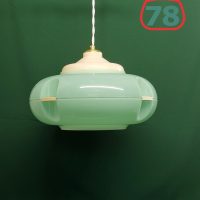 Светильник СССР винтаж зелёный пластик / 2946