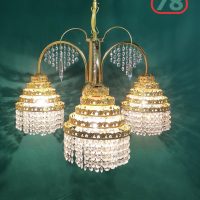Люстра Чехия хрустальная винтаж / 2951