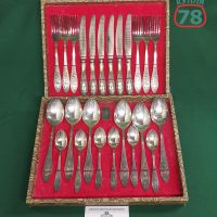 Набор столовых приборов СССР мельхиор в коробке олимпийский