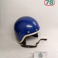 Шлем мотоциклиста СССР ретро синий / 2958