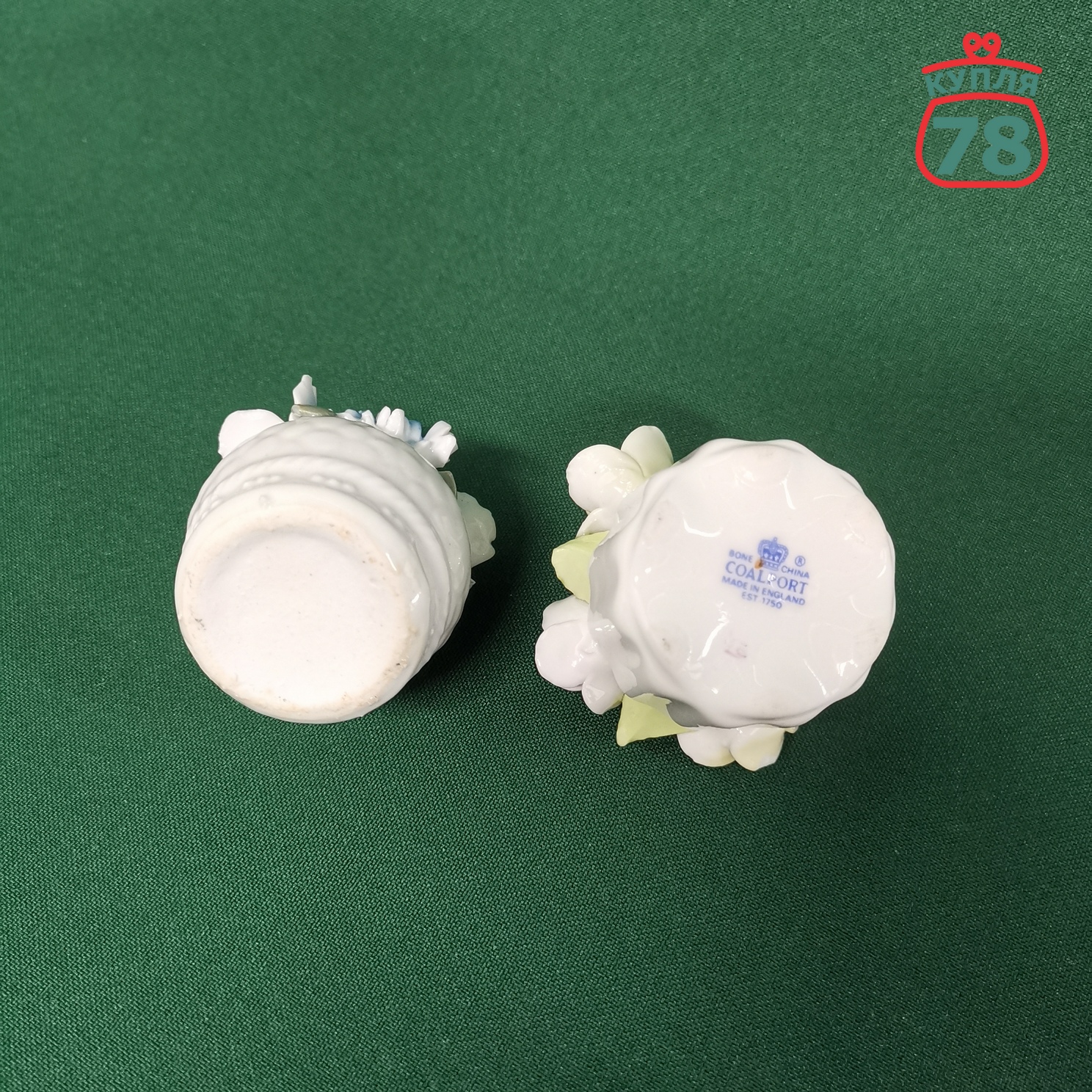 Статуэтка цветы фарфор Англия миниатюра / 2964 — изображение 3