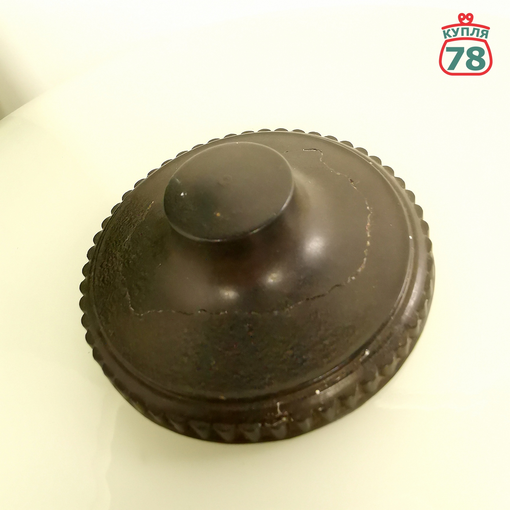 Лампа карболитовая СССР сталинский ампир белый плафон / 2969 — изображение 4