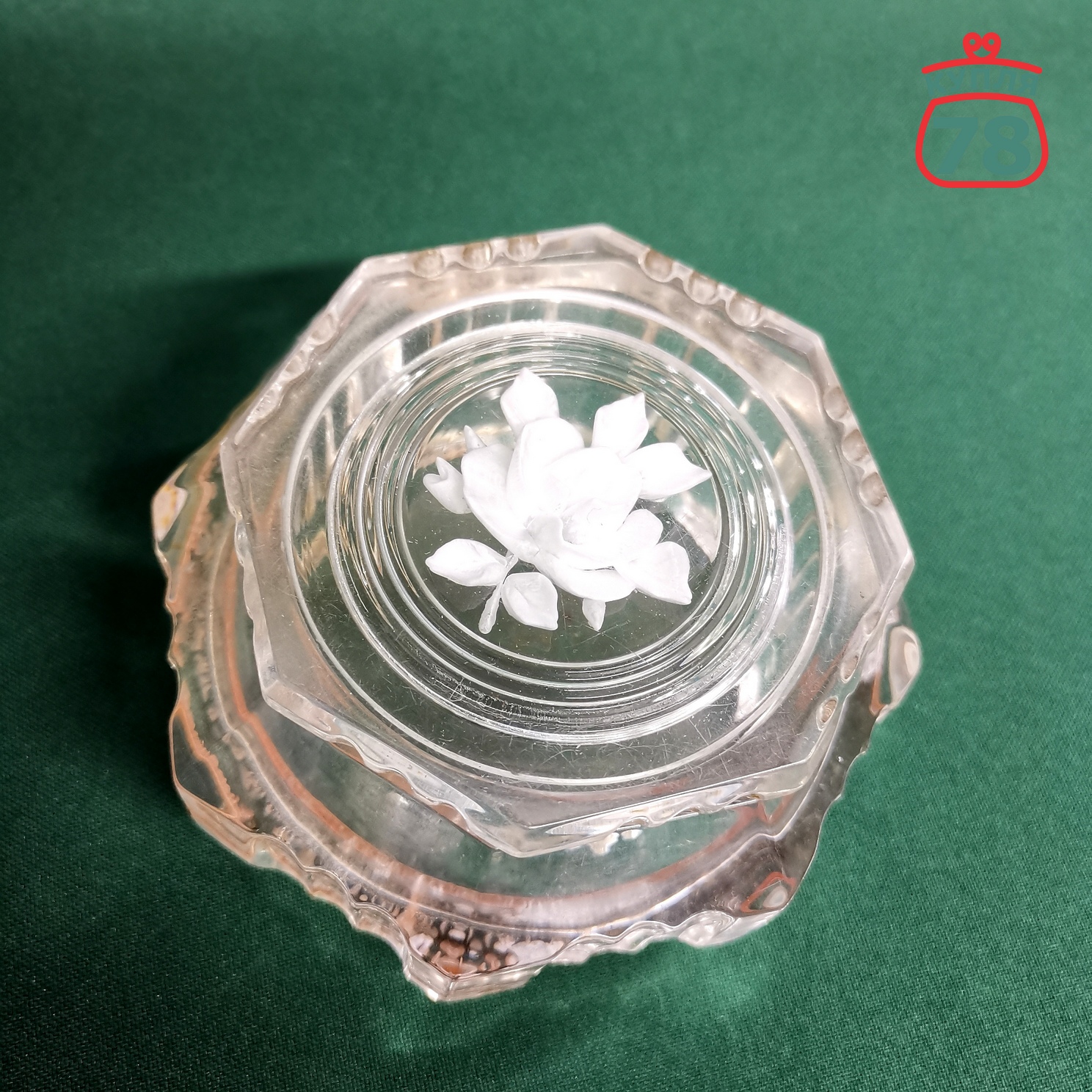 Шкатулка винтаж СССР эпоксидная смола / 2983 — изображение 2