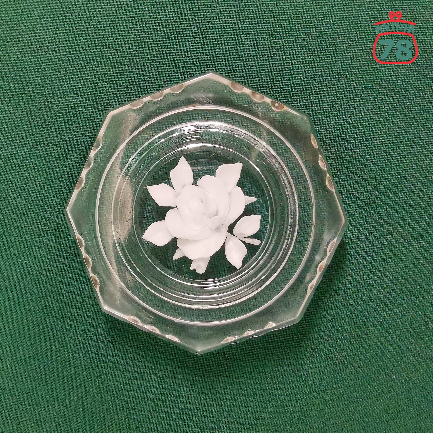 Шкатулка винтаж СССР эпоксидная смола / 2983 — изображение 5