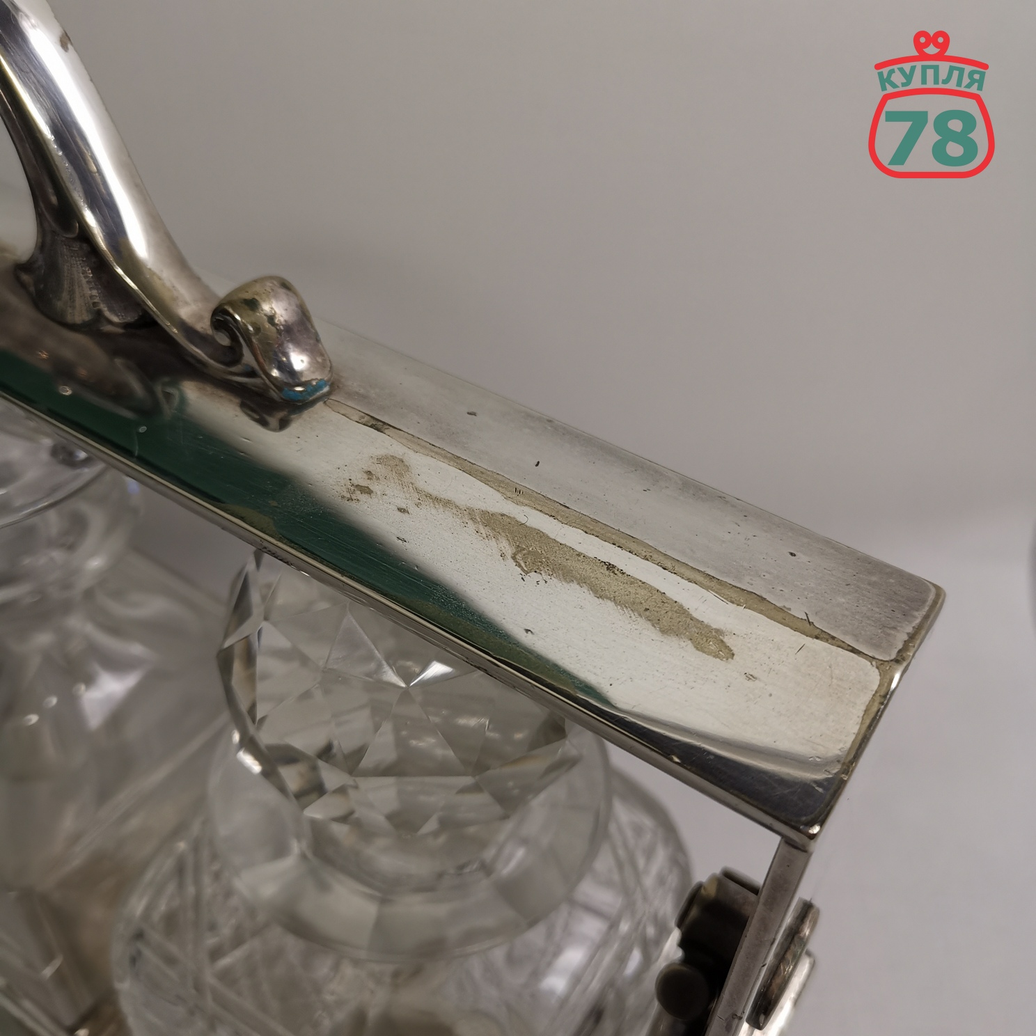 Танталус старинный с графинами Англия / 2993 — изображение 7