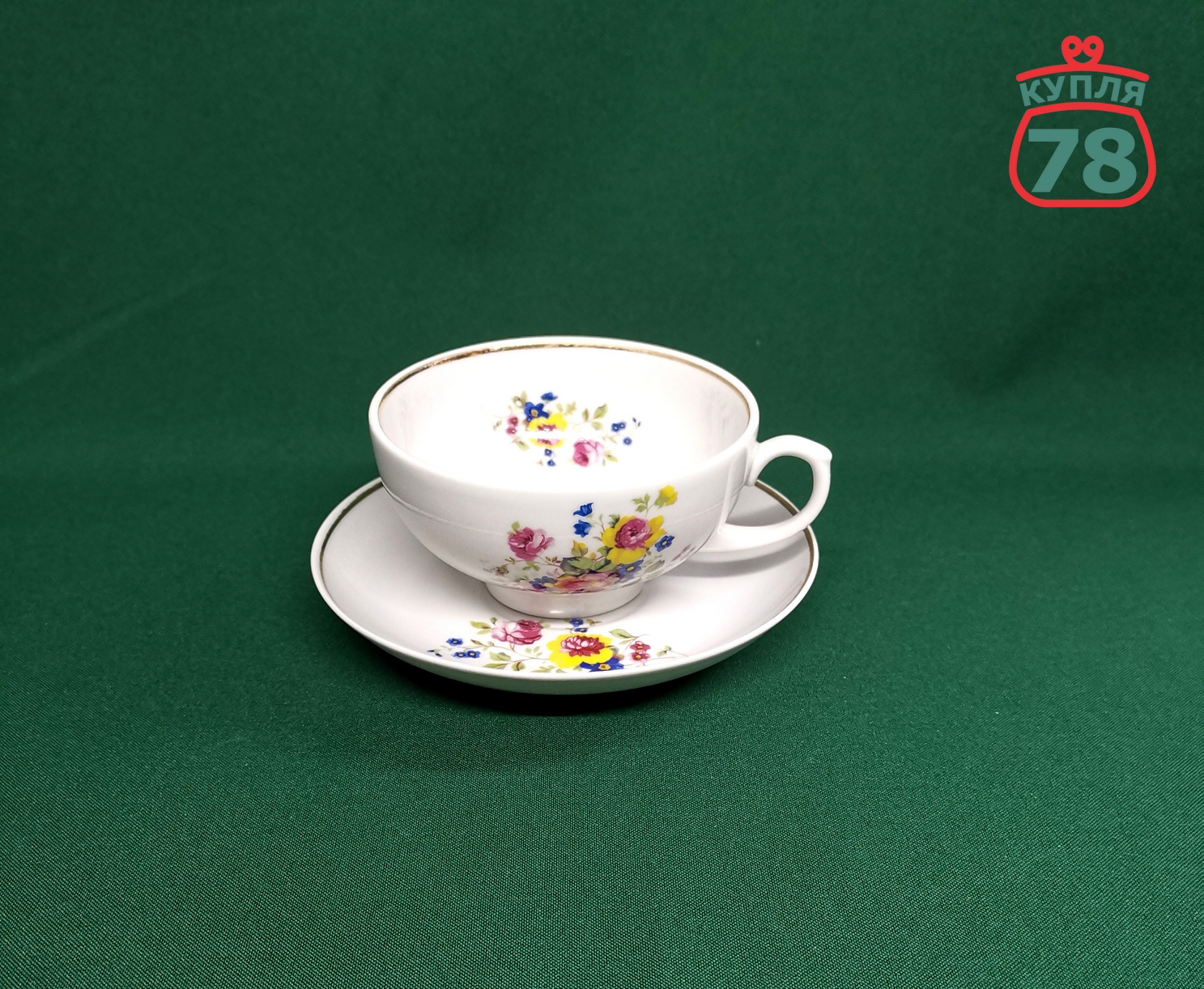 Чайная пара Дулево СССР винтаж 6 шт / 3001 — изображение 2