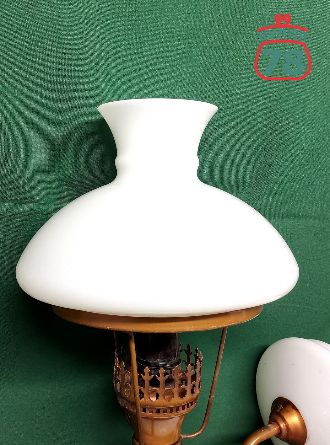 Плафон СССР стекло для бра с электрорегулятором / 3027 — изображение 4