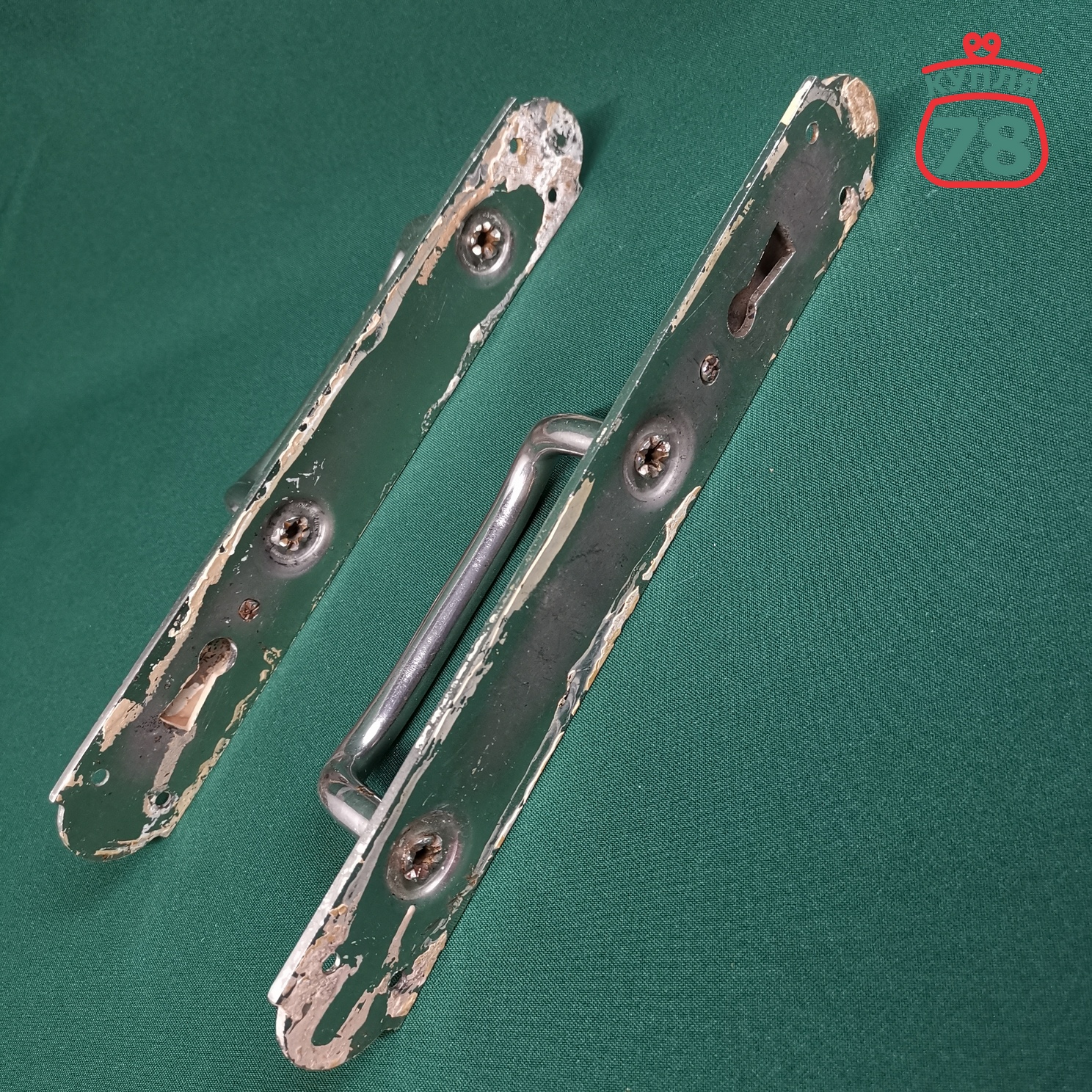 Ручка дверная СССР с планкой парные 2 шт / 3039 — изображение 4