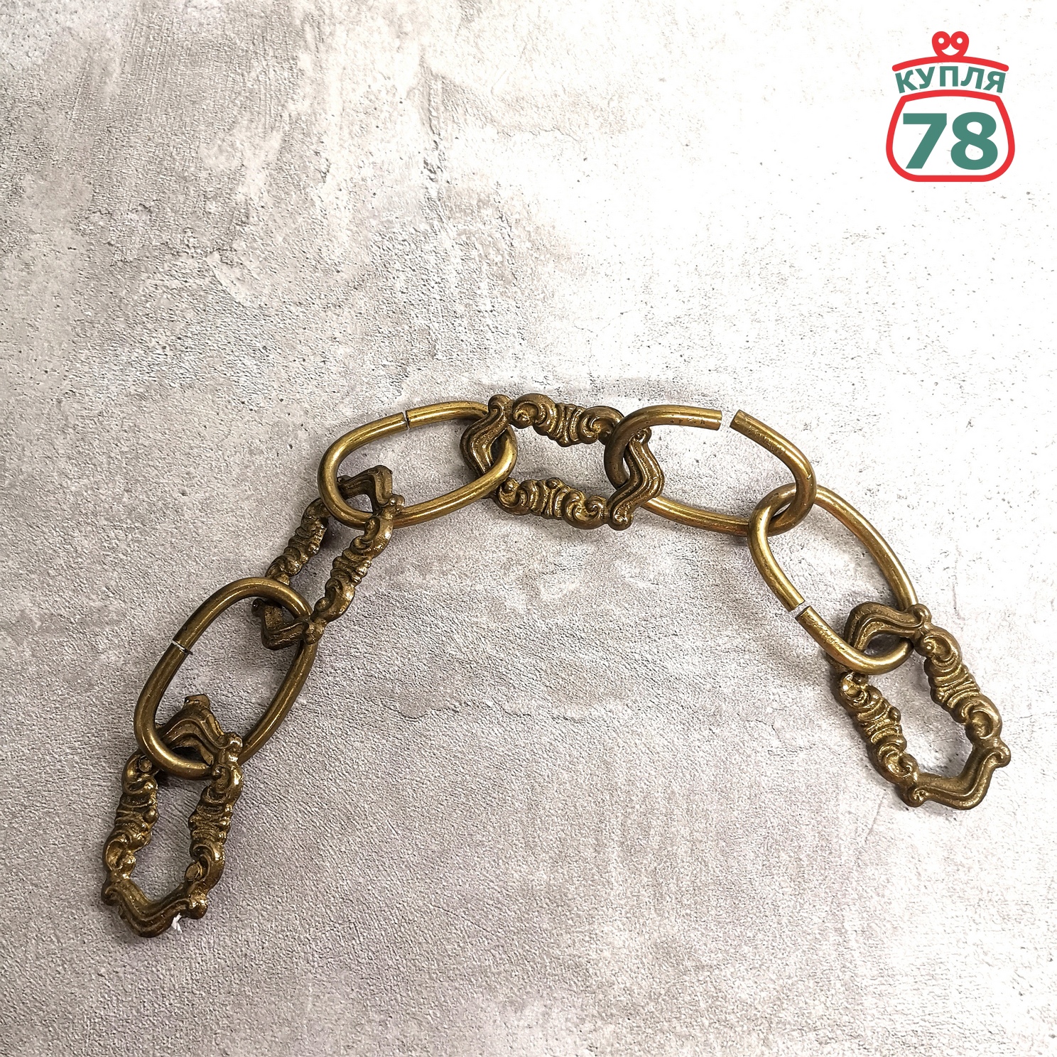 Светильник старинный в восточном стиле бронза латунь / 3040 — изображение 4