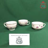 Чашка чайная винтаж ДФЗ Пролетарий Красный фарфорист / 3042