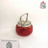 Сахарница СССР красное стекло / 3081