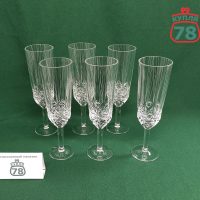Бокал для шампанского фужер хрусталь СССР ЛЗХС 6шт / 3086