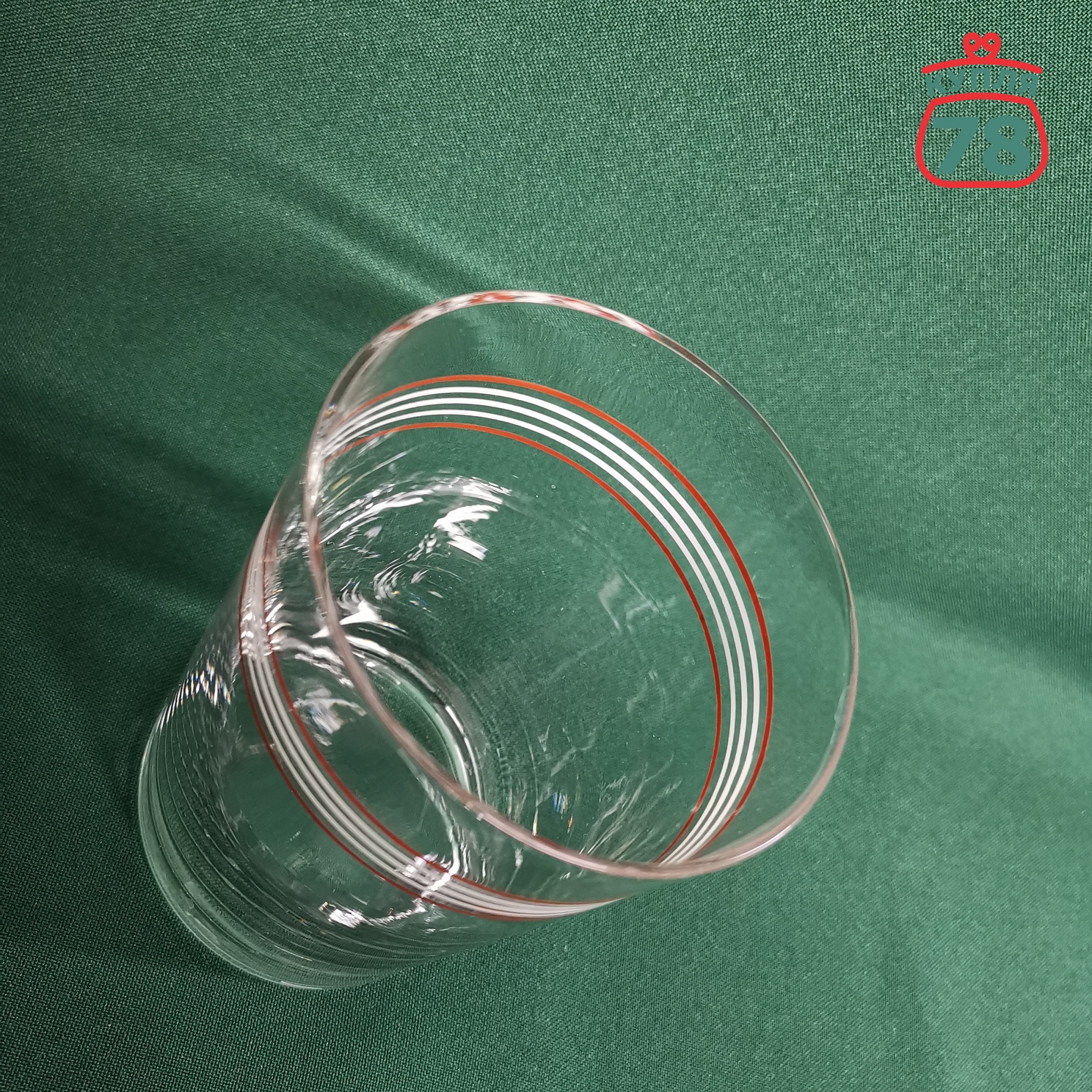 Стакан для подстаканника СССР тонкое стекло / 3121 — изображение 3