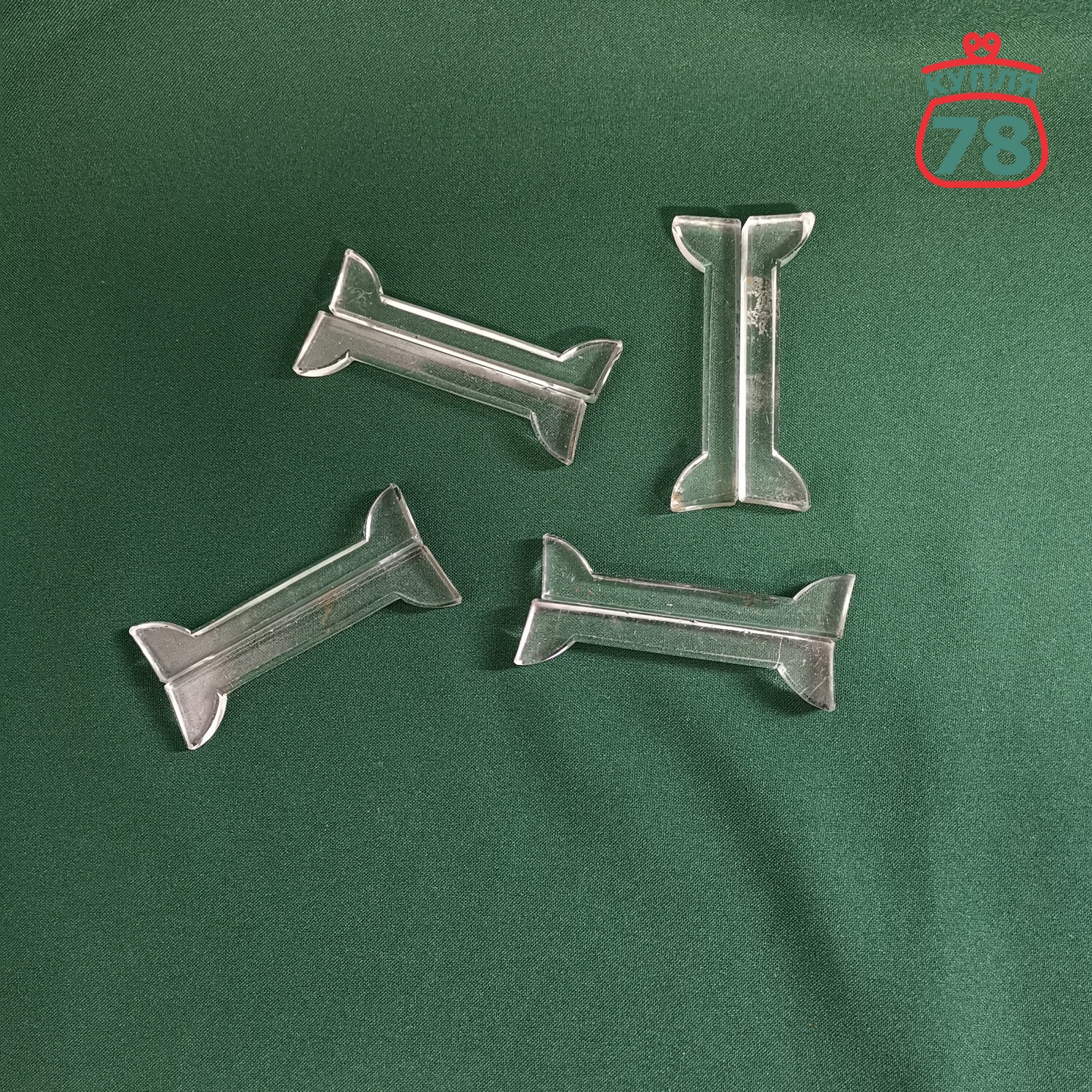 Подставки хрустальные старинные под столовые приборы 8 шт / 3123 — изображение 3