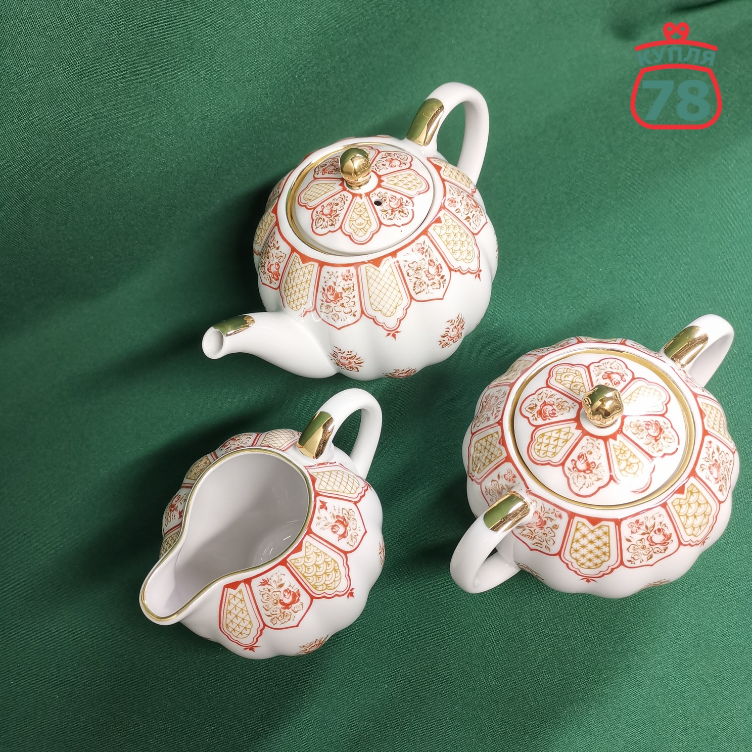 Сервиз чайный ЛФЗ Розовый фриз / 3132 — изображение 6