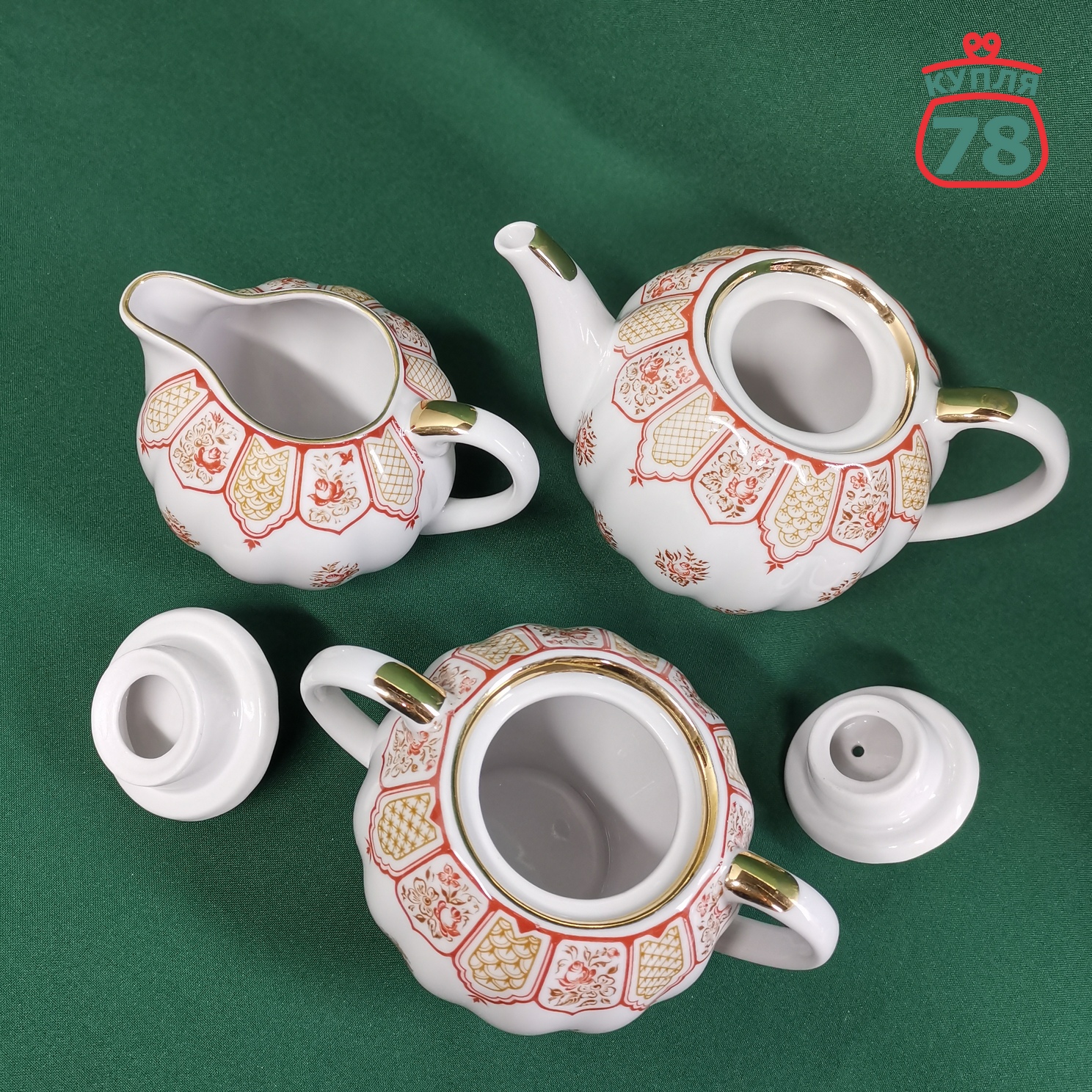 Сервиз чайный ЛФЗ Розовый фриз / 3132 — изображение 7