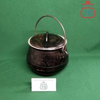 Котелок чугунный эмалированный СССР новый с крышкой / 3134