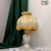 Лампа настольная фарфор с абажуром / 3162