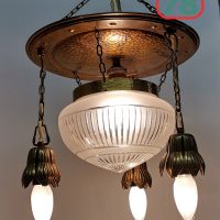 Люстра старинная бронза / 3179