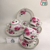 Сервиз чайный винтаж Красный фарфорист Весна (часть) / 3188