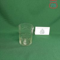 Стакан тонкое стекло СССР резной / 3245