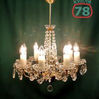 Люстра хрусталь Чехия винтаж / 3276