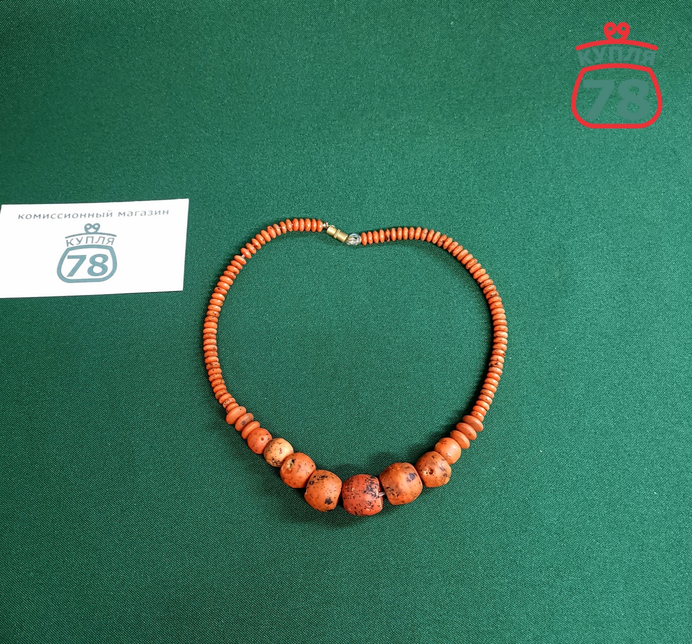 Бусы натуральный коралл / 3277