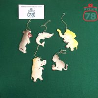 Игрушки елочные колкий пластик Айболит / 3279