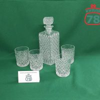 Набор графин и стаканы для виски Чехия / 3283