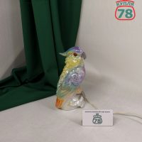 Ночник светильник попугай ГДР винтаж фарфор / 3285