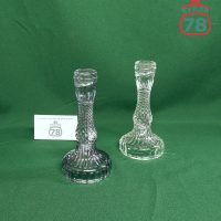 Подсвечники для свечи парные стекло / 3299