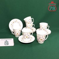 Кофейная пара фарфор ЛФЗ Золотые бабочки / 3320