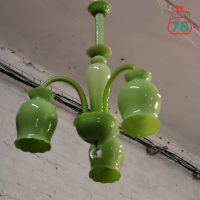 Люстра СССР Бахчисарайский фонтан зелёное стекло / 3339