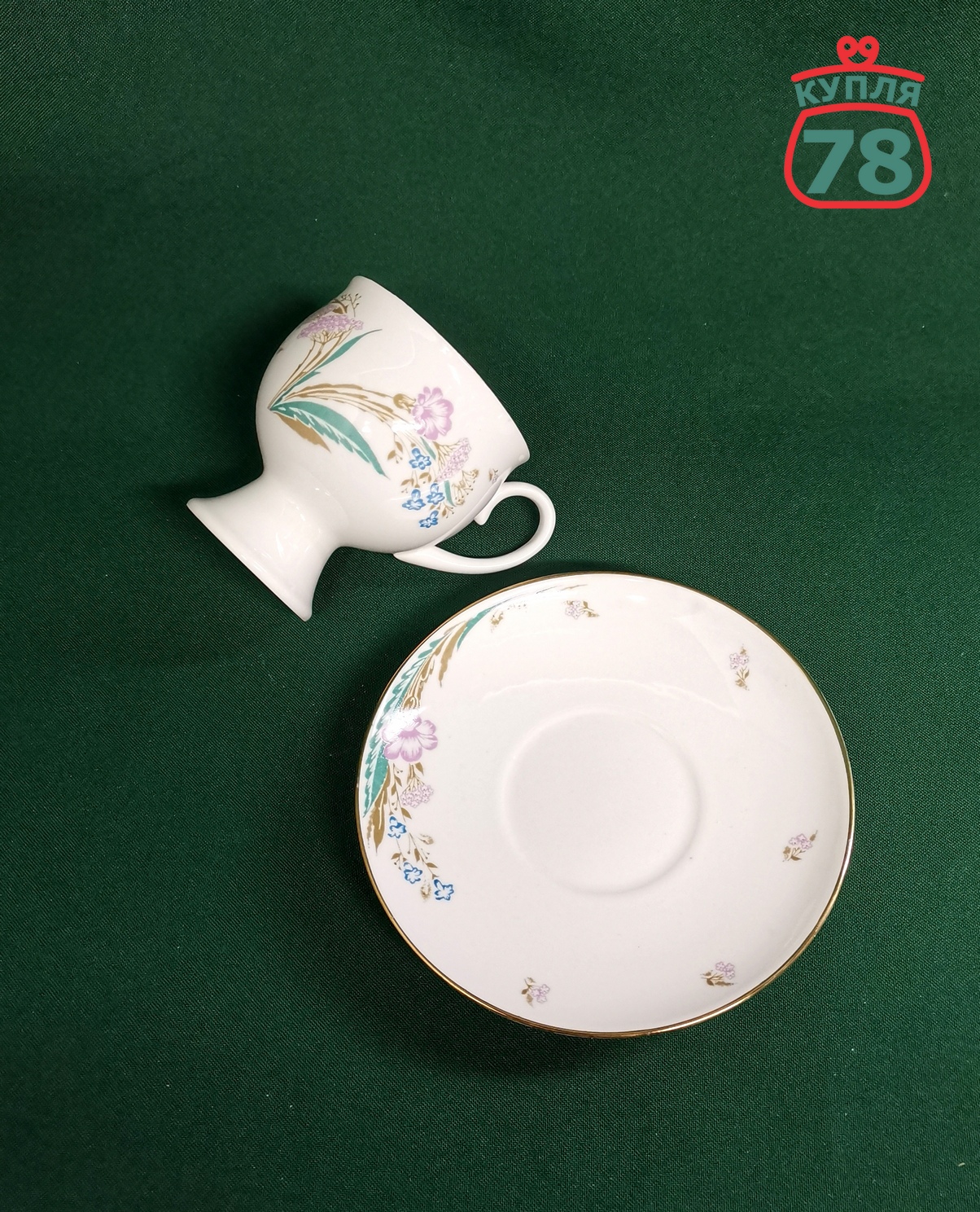 Кофейная пара ЛФЗ костяной фарфор / 3342 — изображение 2