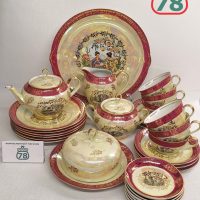 Сервиз фарфор ГДР Гейши Bremer & Schmidt / 3411