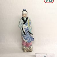 Статуэтка старый Китай китаец с флейтой / 3439