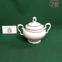 Сахарница фарфор старая Kahla полоски винтаж / 3445