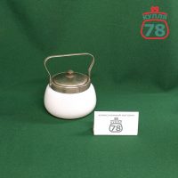 Сахарница молочное стекло СССР винтаж / 3447