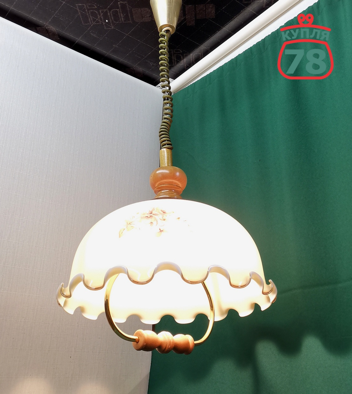 Люстра Польша Kuchnia Wloska винтаж / 3451 — изображение 2