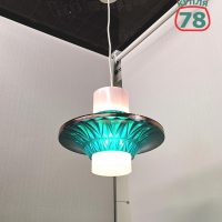 Светильник СССР винтаж зелёный пластик / 3460