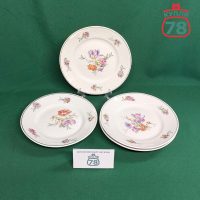 Тарелки фарфор Мейсенский букет Пролетарий 4 шт 20 см / 3477