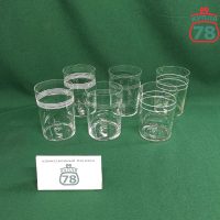 Стакан для подстаканника СССР белые полоски / 3499