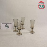 Рюмки Эстония дымчатое стекло Tarbeklaas 4 шт / 3507