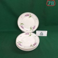 Тарелки СССР винтаж Сирень Красный фарфорист 4 шт / 3534