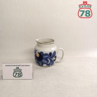 Молочник фарфор СССР Пролетарий Синие цветы / 3545