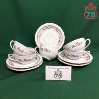 Чайная пара фарфор ГДР KAHLA  Колокольчики / 3546