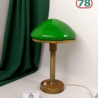 Лампа настольная сталинский ампир зелёный плафон / 3565